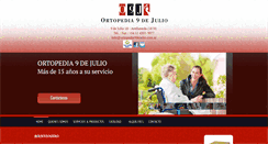 Desktop Screenshot of ortopedia9dejulio.com.ar